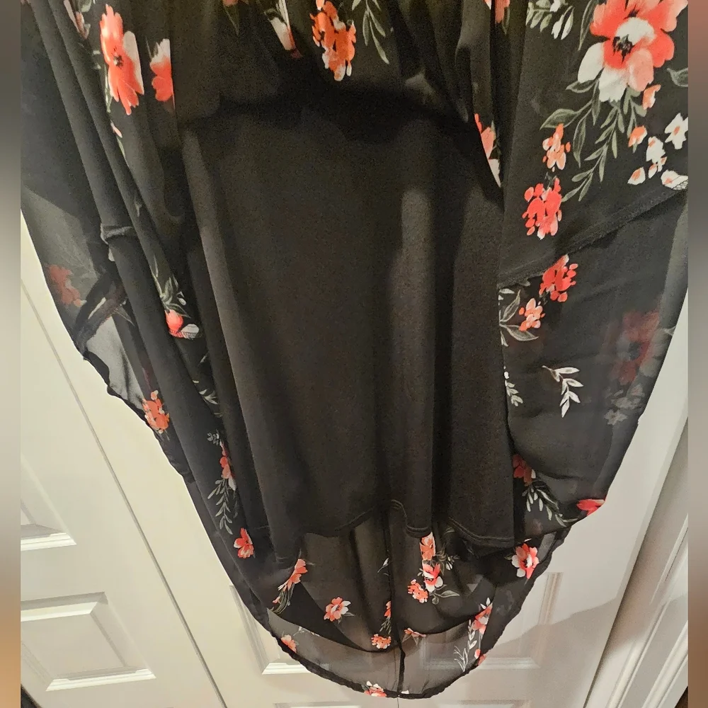 Torrid Black Floral Maxi Dress, Size 3 - Picture 2 of 4